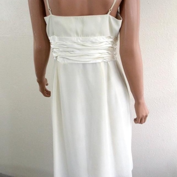 Bridal Democracy Cream White Pleat Cocktail Dress - Picture 5 of 8